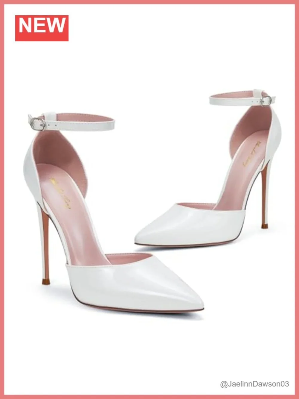Elisabet Tang Women's D'Orsay Ankle Strap Stiletto Pumps Heels 4.72